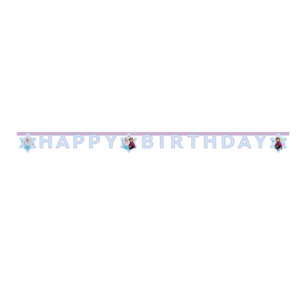 Mrożona girlanda z literek Happy Birthday 2m