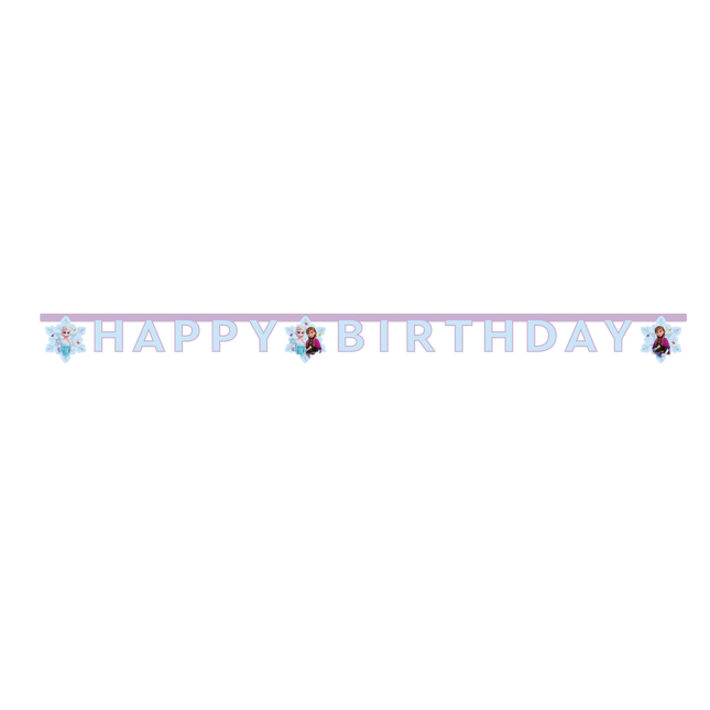 Mrożona girlanda z literek Happy Birthday 2m