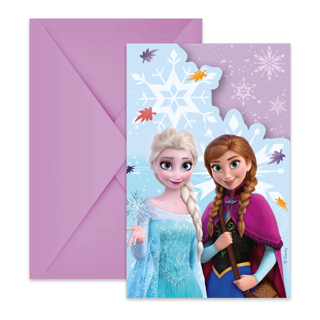 Zaproszenia Frozen 6szt