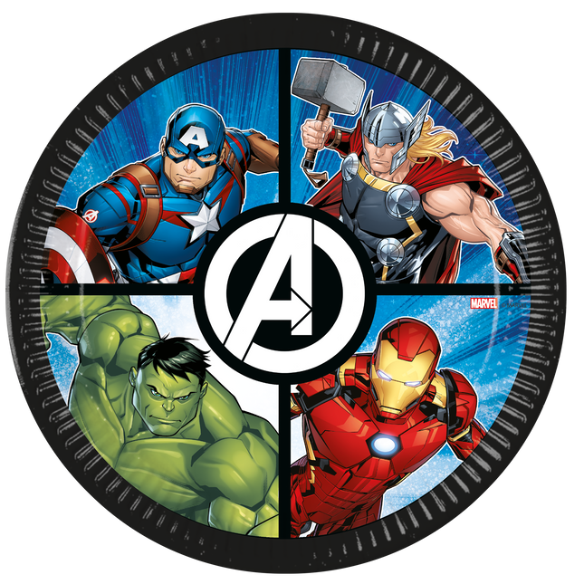 Talerze Avengers 8 szt