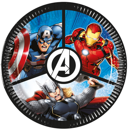 Talerze Avengers 20cm 8szt