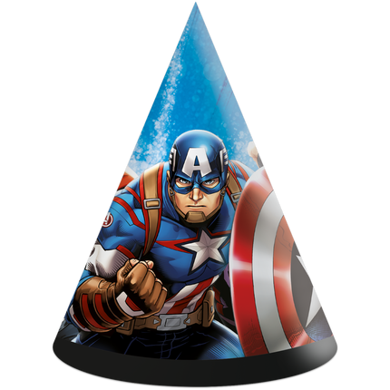 Czapki imprezowe Avengers 6 szt