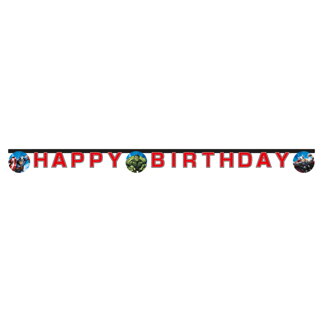 Girlanda z literami Avengers Happy Birthday 1,8 m