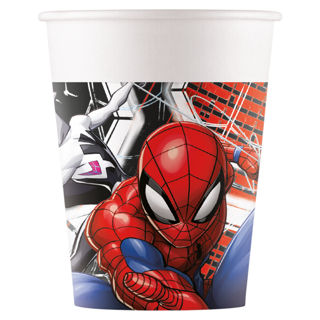 Kubki Spiderman 200ml 8szt