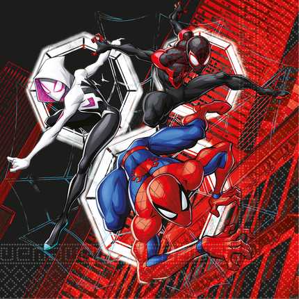 Serwetki Spiderman Web 33cm 20szt