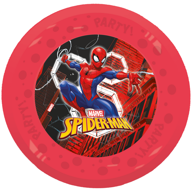 Talerze Spiderman 21cm 4szt