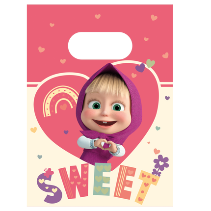 Torebki do dzielenia się Masza i Niedźwiedź 4 szt