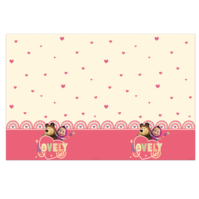 Masza i Niedźwiedź Obrus plastikowy 1,8 m