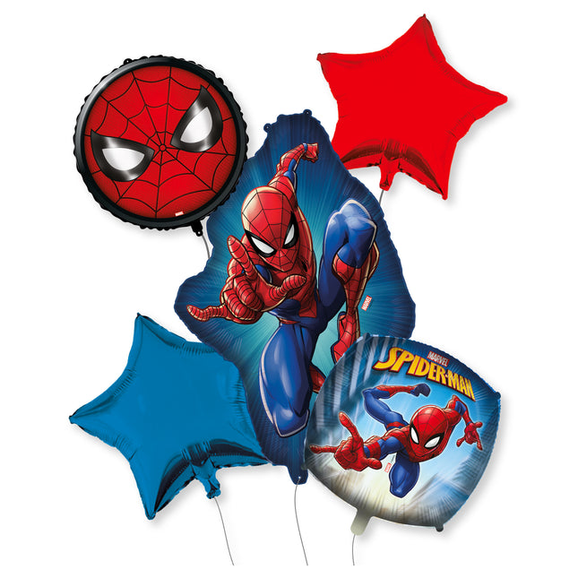 Zestaw balonów helowych Spiderman pustych 6 szt