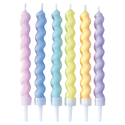 Kolorowe świeczki Twisted Pastel