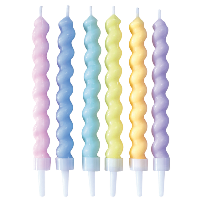 Kolorowe świeczki Twisted Pastel