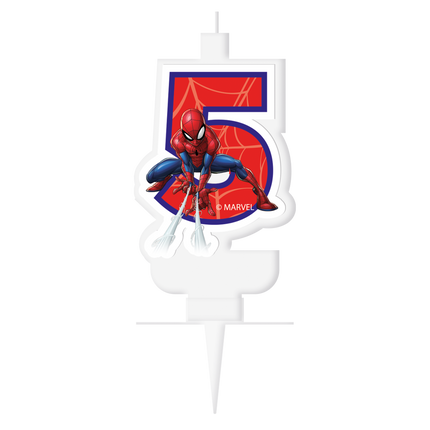 5-letnia świeczka Spiderman