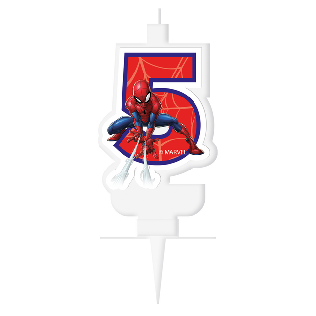 5-letnia świeczka Spiderman