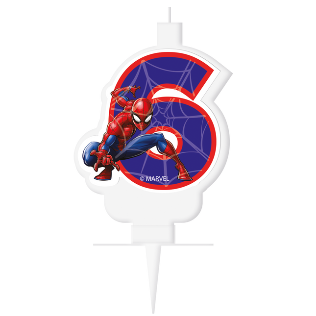 6-letnia świeczka Spiderman