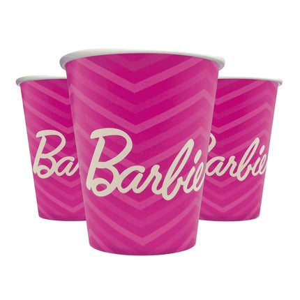 Kubki Barbie, różowe, 250 ml, 8 szt.