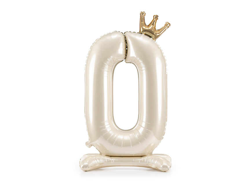 Balon helowy 0 Year Pearl Empty 84 cm