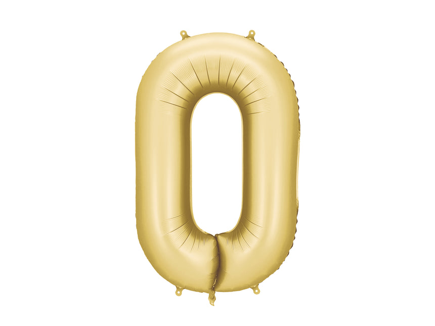 Balon foliowy Złoty Satynowy Pusty 86cm