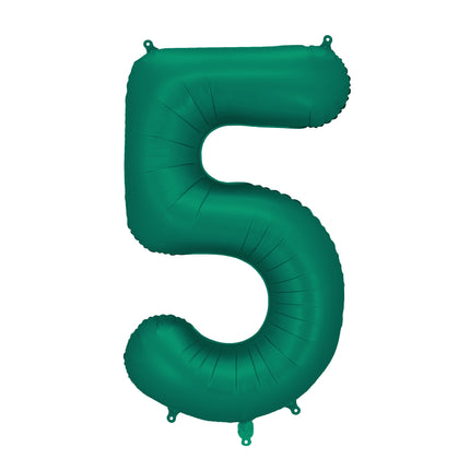 Balon z figurką na 5 lat Zielony Pusty 86cm