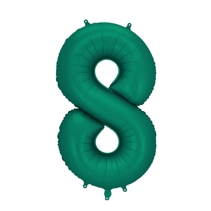 Balon z figurką na 8 lat Zielony 86 cm