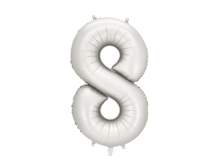Balon z figurką na 8 lat pusty 86 cm