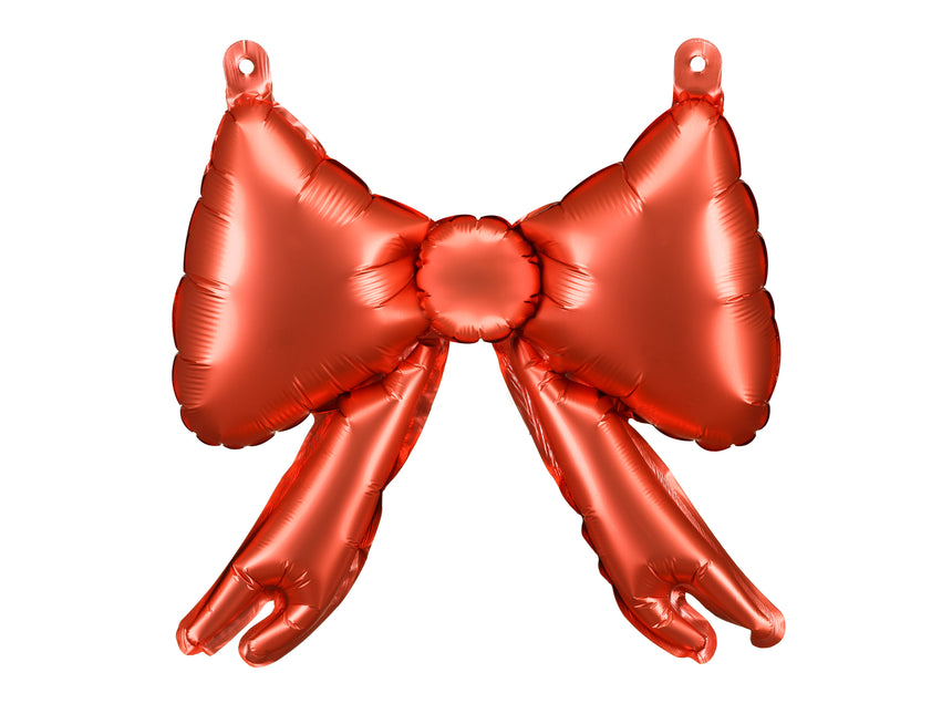 Balon z kokardą czerwony 25 cm