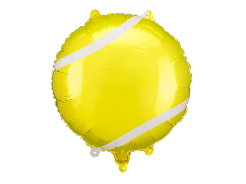 Żółty balon na hel Piłka tenisowa pusta 35 cm