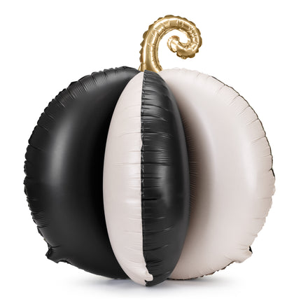 Balon dynia czarny biały pusty 58cm