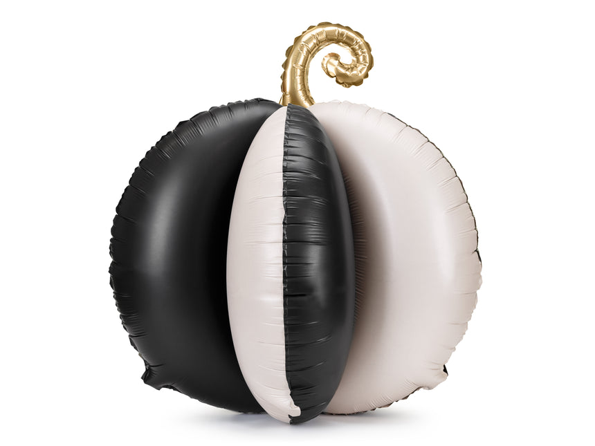 Balon dynia czarny biały pusty 58cm