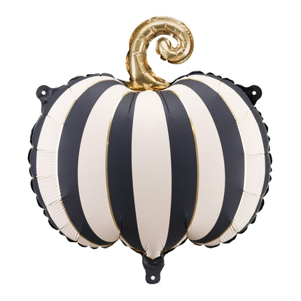 Balon helowy dynia czarny biały pusty 39cm