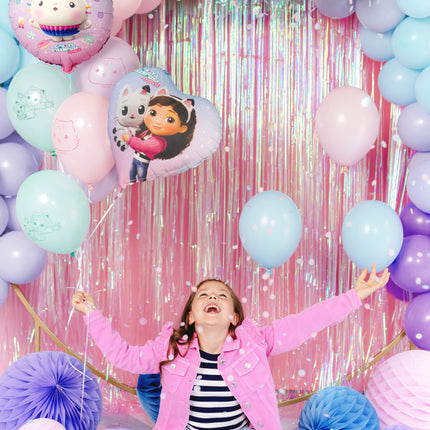 Balon foliowy Serce Domek dla lalek Gabby, 35 cm