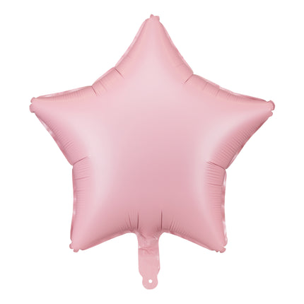 Balon helowy gwiazda różowy pusty 48 cm