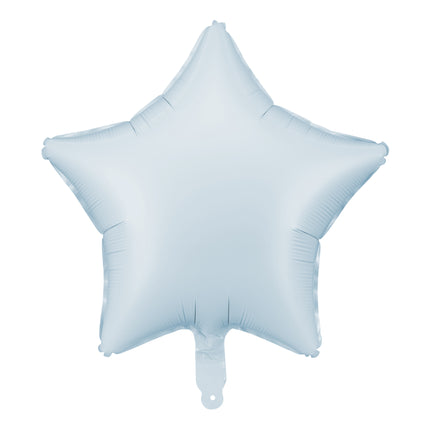 Balon helowy gwiazda niebieski pusty 48 cm