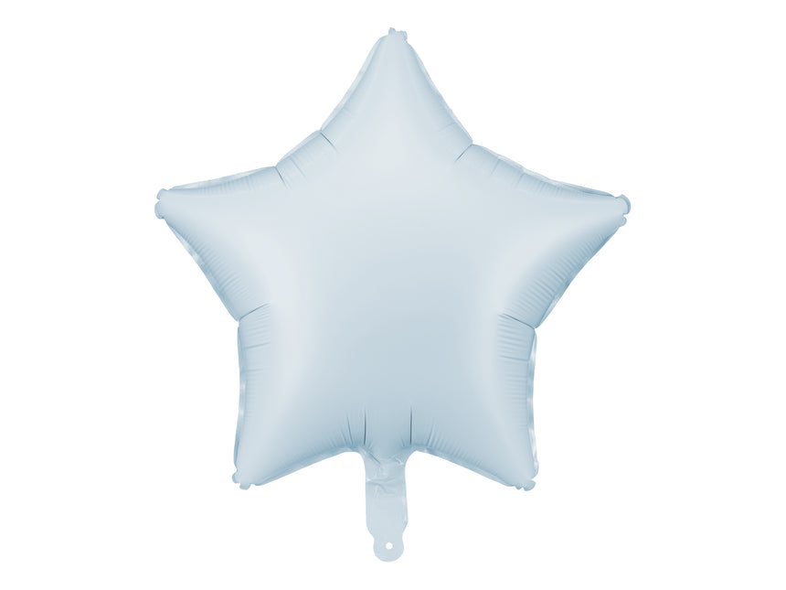 Balon helowy gwiazda niebieski pusty 48 cm