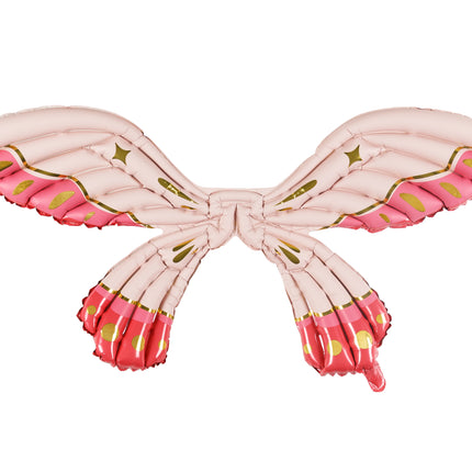 Balon helowy motyl różowy pusty 50 cm