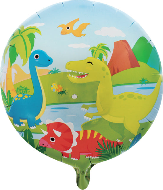 Balon helowy dinozaur Dino World pusty 45 cm