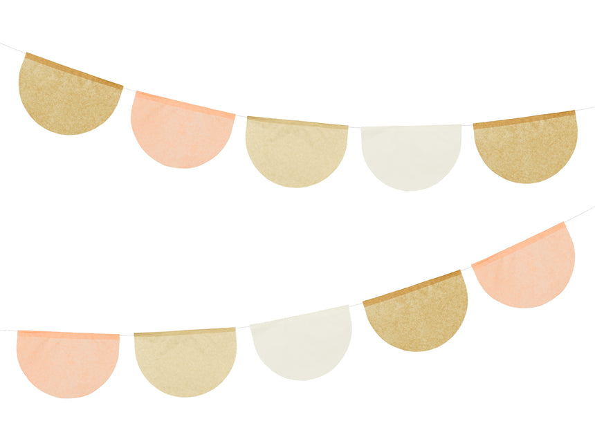 Girlanda Gold White Nude 3m