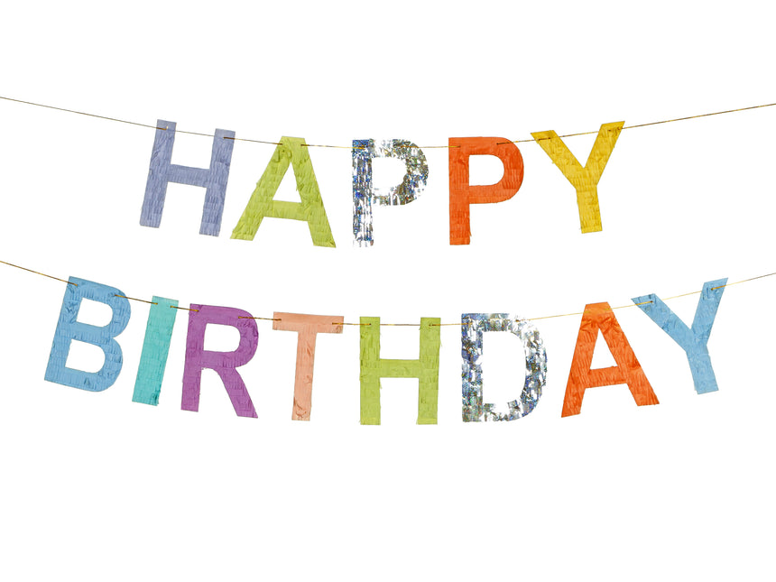 Girlanda z kolorowymi literami Happy Birthday 2,2 m
