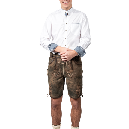 Bluza Oktoberfest niebiesko-biała męska