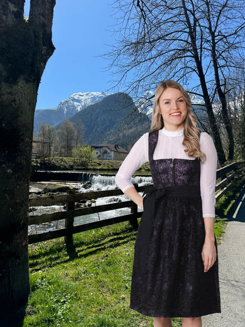Czarna sukienka Dirndl Oktoberfest Ladies Lace