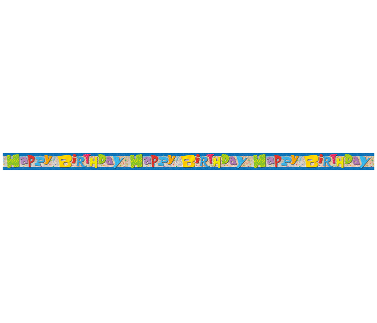 Zwariowany urodzinowy baner pryzmatyczny, 12 stóp