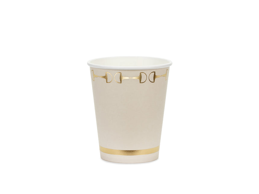 Beżowe kubki 220ml 6szt