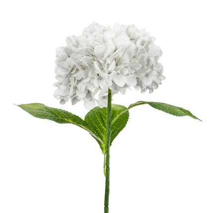 Biała sztuczna hortensja kwiatowa 69 cm