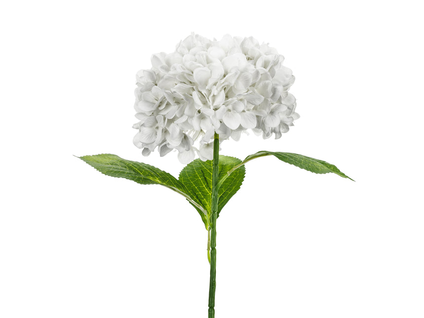 Biała sztuczna hortensja kwiatowa 69 cm