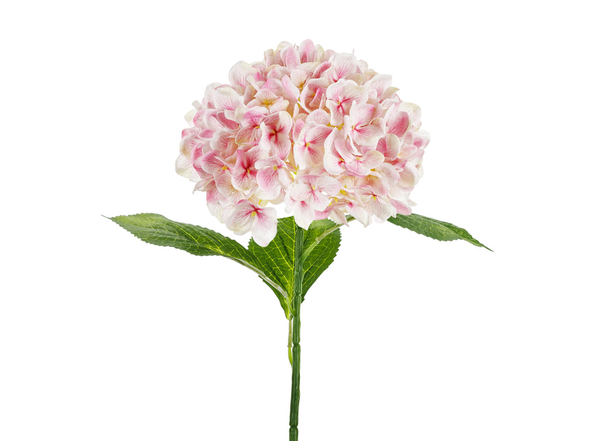 Różowa sztuczna hortensja kwiatowa 69 cm