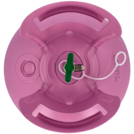 Zbiornik z helem z 30 balonami i wstążką