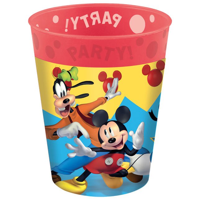 Kubki wielokrotnego użytku Mickey Jump Into Fun Party 250 ml 4 szt