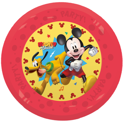 Talerzyki wielokrotnego użytku Mickey Jump Into Fun Party 21Cm 4St