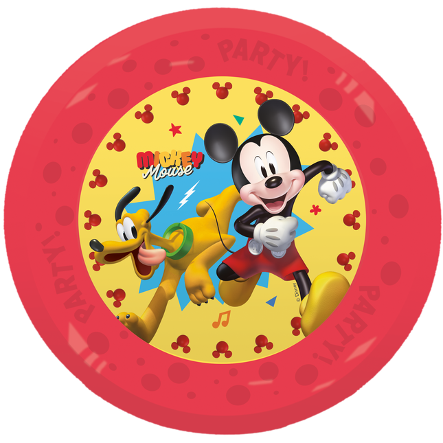 Talerzyki wielokrotnego użytku Mickey Jump Into Fun Party 21Cm 4St