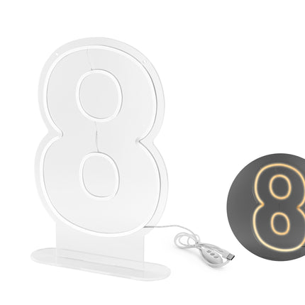 8-letnia figurka świetlna biała 50 cm