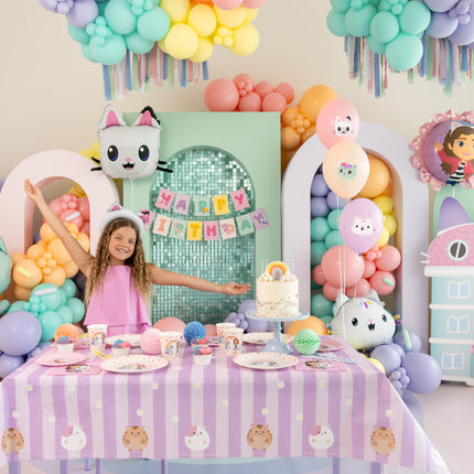 Papierowy obrus Gabby's Dollhouse, mix, 180 x 120 cm